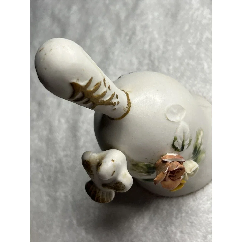 Ceramic Bell Bird Figurine Used 1980s